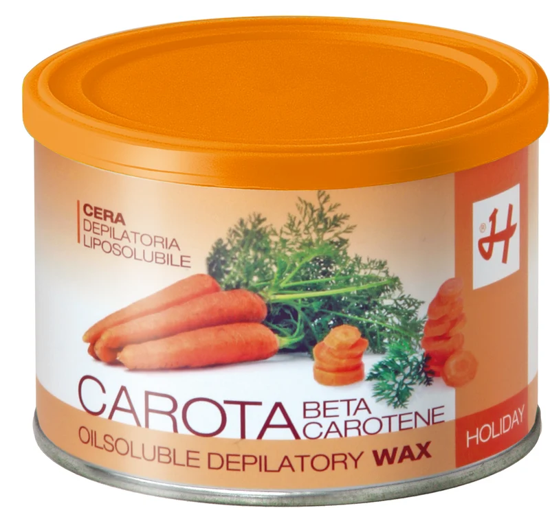 Cera epilazione liposolubile Carota HOLIDAY vaso 400 ml