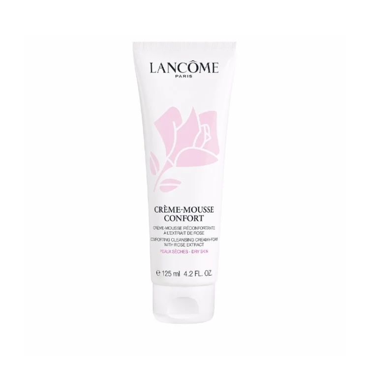 Lancôme - Crème-Mousse Confort - Crème-Mousse Réconfortante À L'Extrait De Rose - Comforting Cleansing Creamy Foam With Rose Extract - Peaux Sèches - Dry Skin