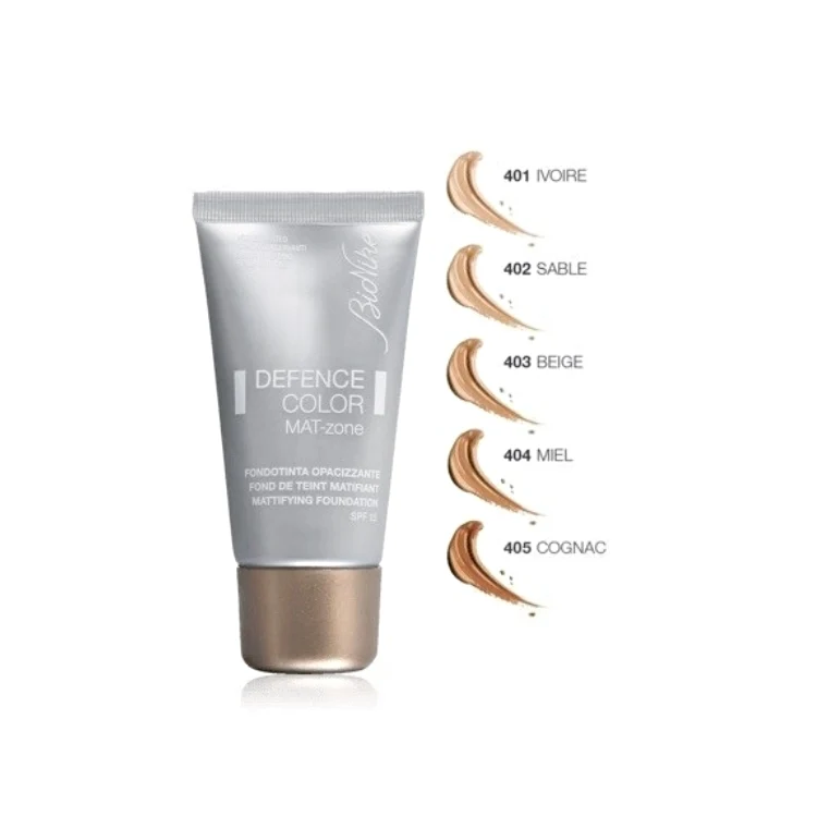 BioNike - Defence Color Mat-Zone - Fondotinta Opacizzante SPF 15 - Pelli Sensibili & Intolleranti