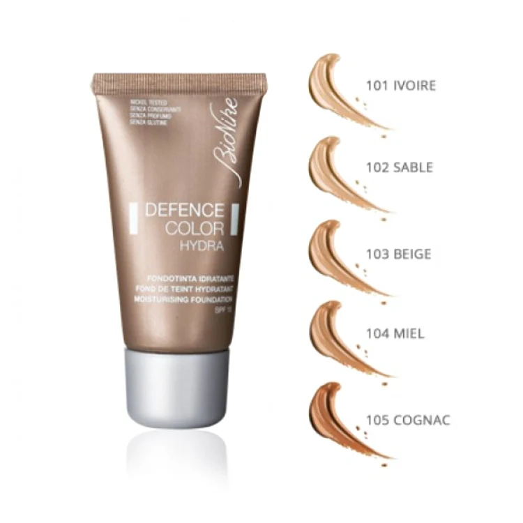 BioNike - Defence Color Hydra - Fondotinta Idratante SPF 15 - Pelli Sensibili & Intolleranti