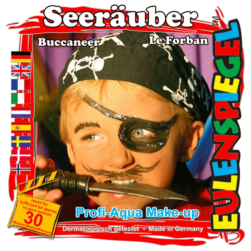 Set Profi Aqua Seerauber 4 Colori+Pennello Eulenspiegel