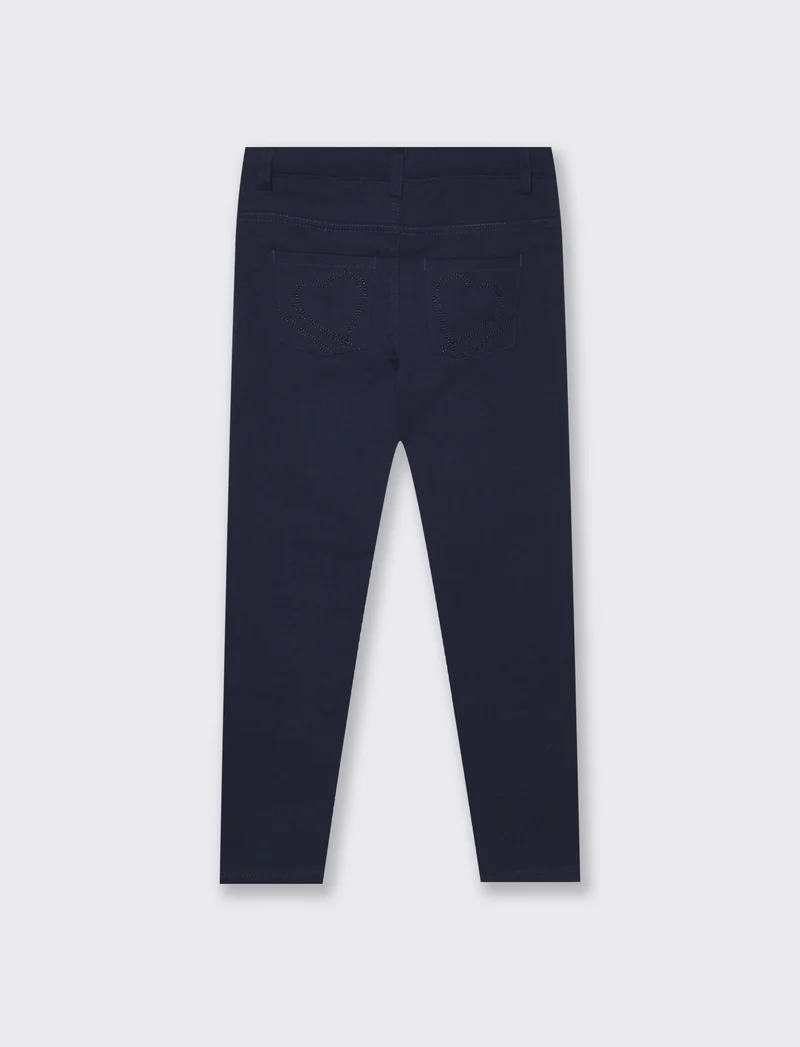 Pantaloni skinny in felpa French Terry - Blu