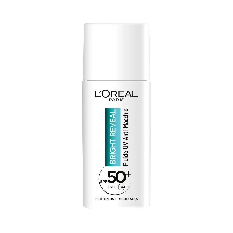 L'Oréal Paris - Bright Reveal - Fluido UV Anti-Macchie - Niacinamide + LHA - SPF 50+