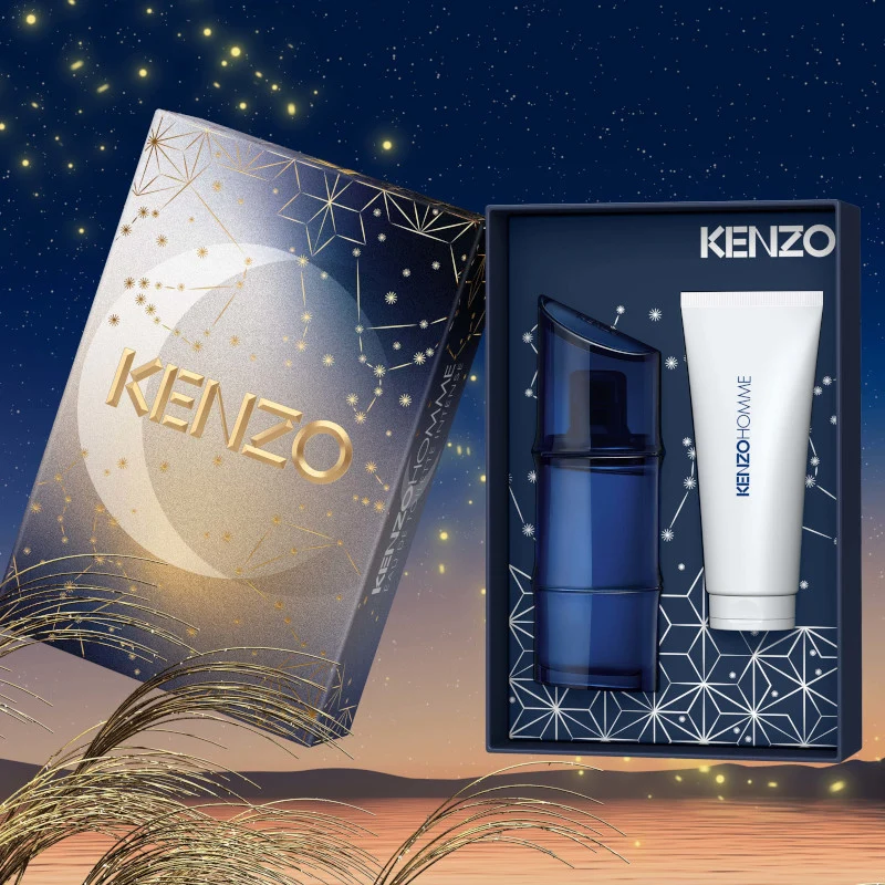 Kenzo Homme EDT Intense Confezione 60 ML Eau de Toilette Intense + 75 ML Gel Doccia