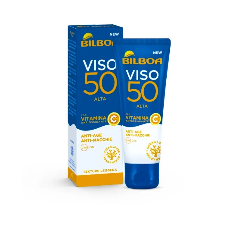 Bilboa - Viso 50 Alta - Con Vitamina C Antiossidante - Anti-Age - Anti-Macchie - Texture Leggera