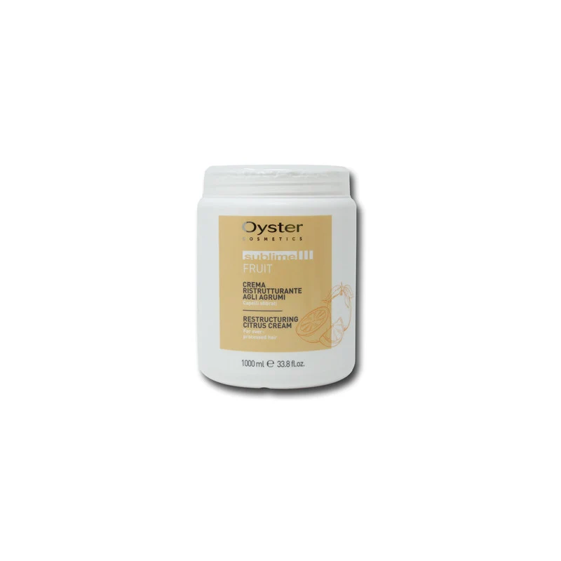 Maschera Sublime Fruit per capelli sfibrati Agrumi 1000 ml Oyster