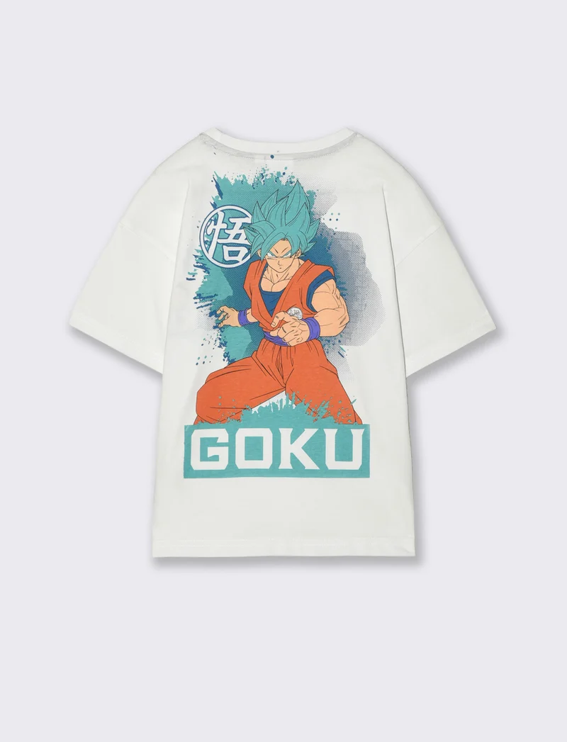 T-shirt Dragon Ball per giovani fan di Goku - Bianco