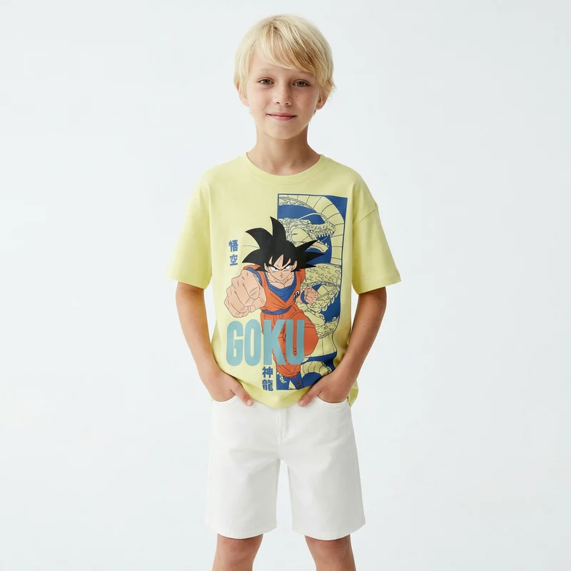 T-shirt Dragon Ball per giovani fan di Goku - Verde