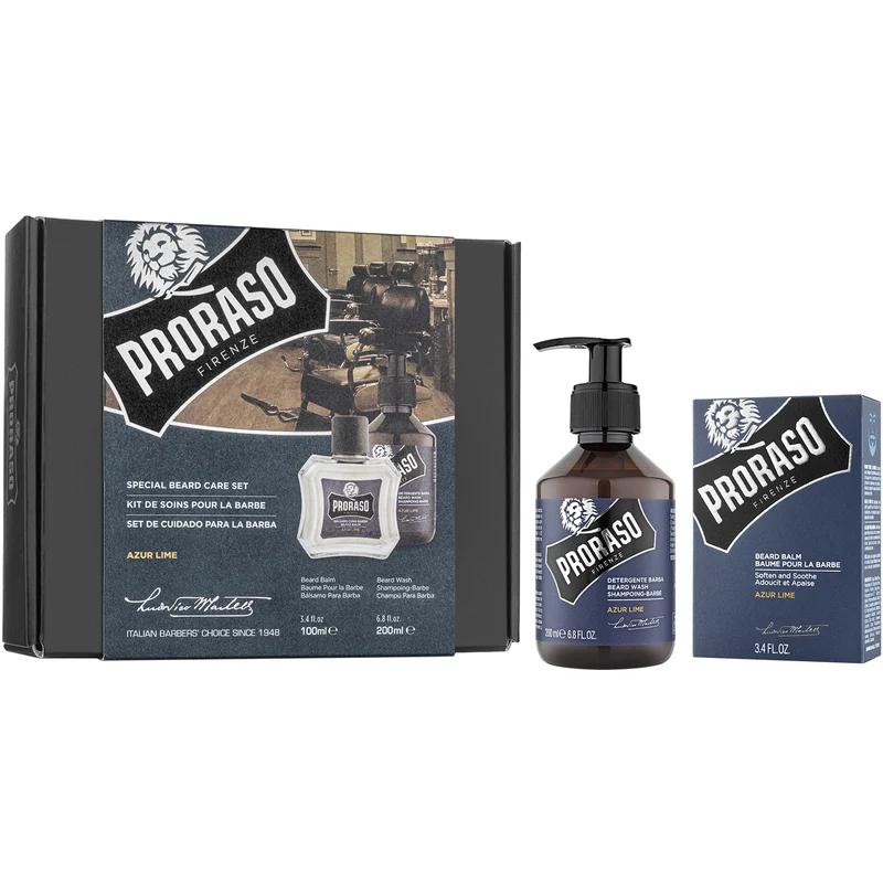 Duo Pack Azur Lime Shampoo+Balsamo Barba Proraso 400736