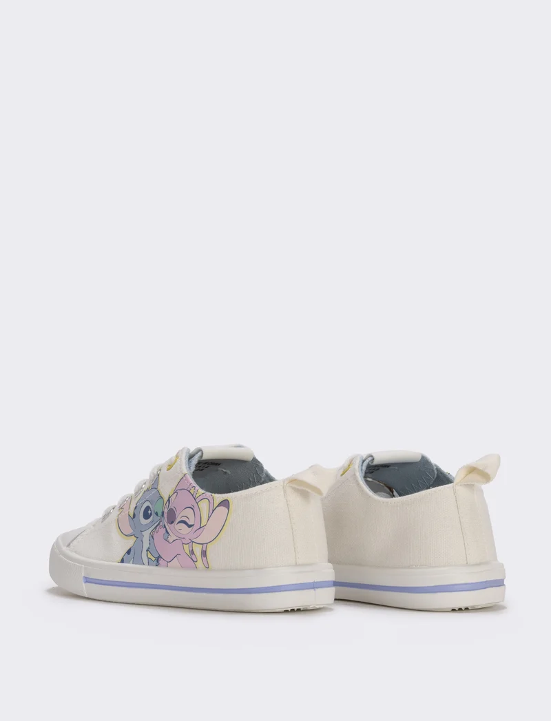 Scarpa in tela bianca Stitch&Angel© bambina - Bianco