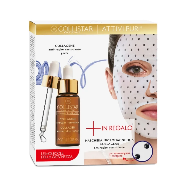 Collistar - Attivi Puri - Collagene Antirughe Rassodante - Maschera Micromagnetica Collagene Antirughe Rassodante - Cofanetto donna