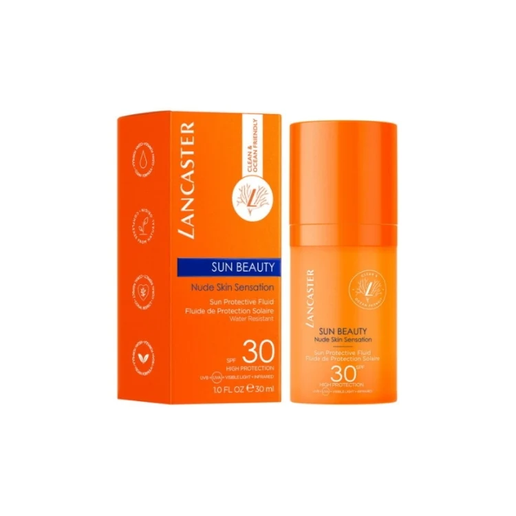 Lancaster - Sun Beauty - Nude Skin Sensation - Sun Protective Fluid - Fluide De Protection Solaire - Water Resistant - SPF 30