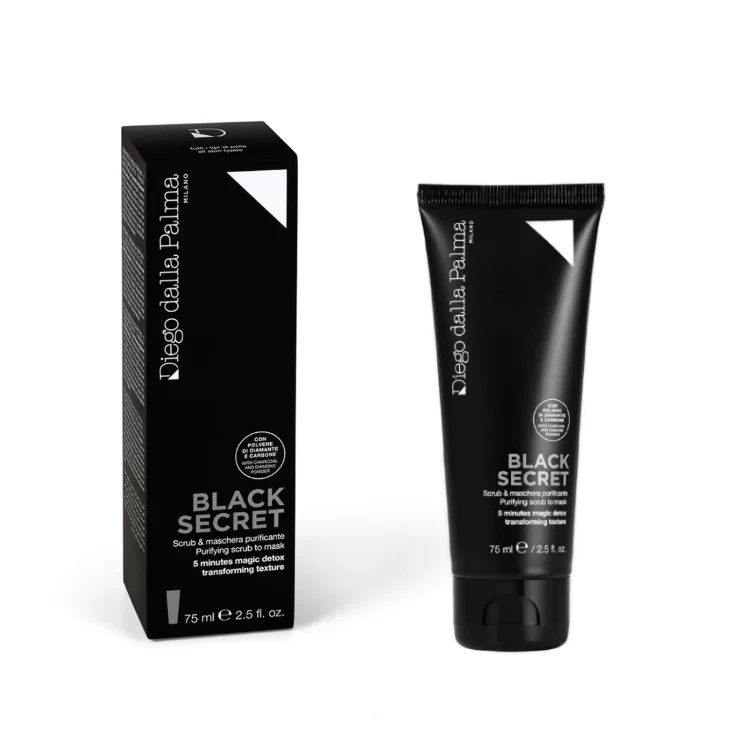 Diego dalla Palma - Black Secret - Scrub & Maschera Purificante - Purifying Scrub To Mask - 5 Minutes Magic Detox Transforming Texture