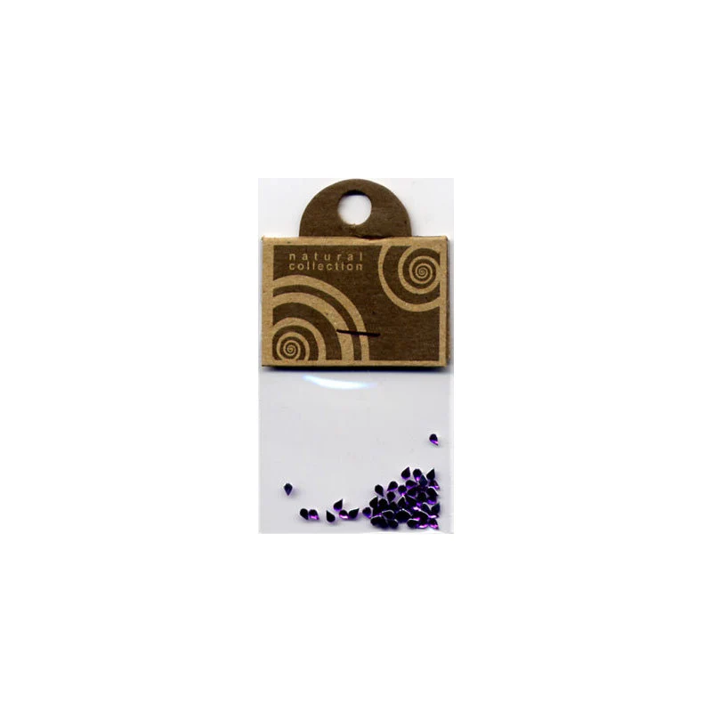 Natural Collection Brillantino unghie gocce viola
