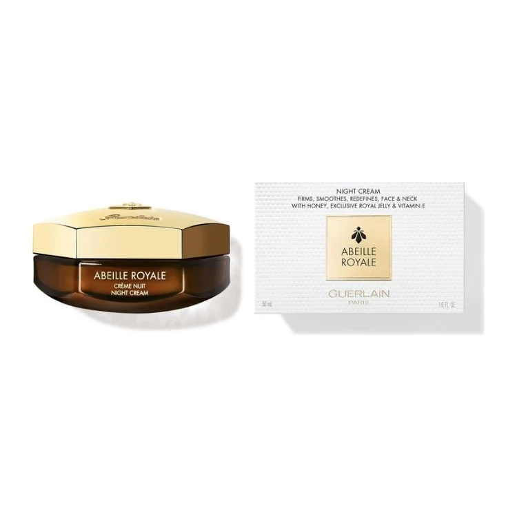 Guerlain - Abeille Royale - Crème Nuit - Raffermit Lisse Galbe Visage & Cou - Aux Miels Gelée Royale Exclusive & Vitamine E - Night Cream - Firms Smoothes Redefines Face & Neck - With Honey Exclusive Royal Jelly & Vitamin E
