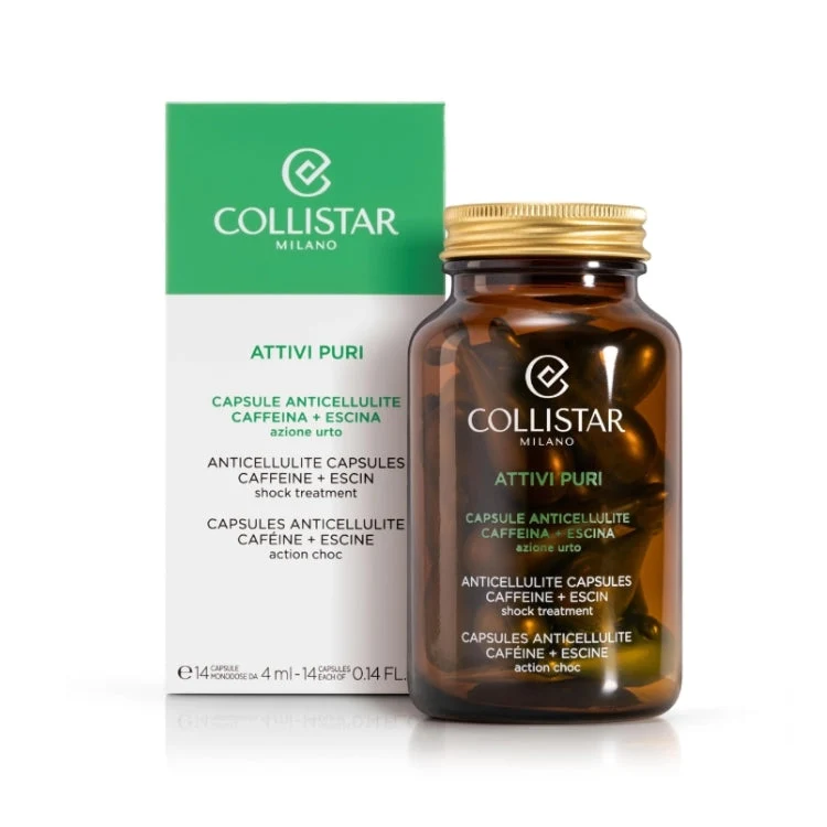 Collistar - Attivi Puri - Capsule Anticellulite Caffeina + Escina - Anticellulite Capsules Caffein + Escin - Capsules Anticellulite Caféine + Escine