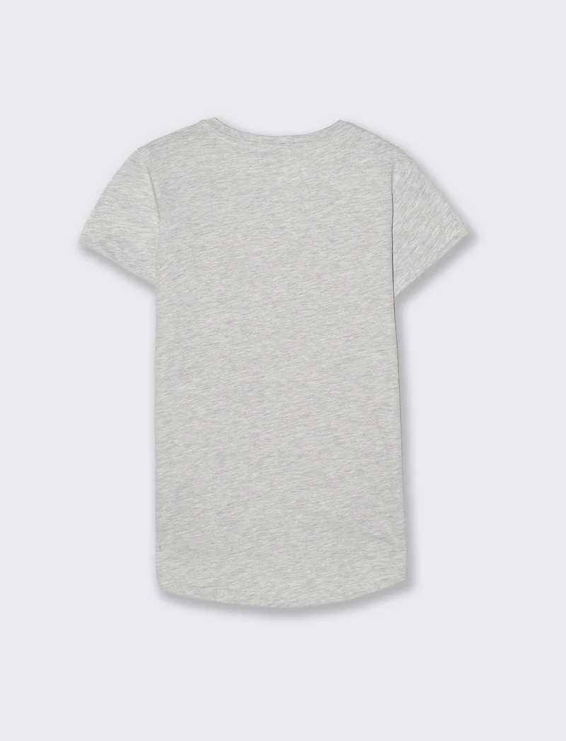 T-Shirt Manica Corta con Stampa Petto - var 3