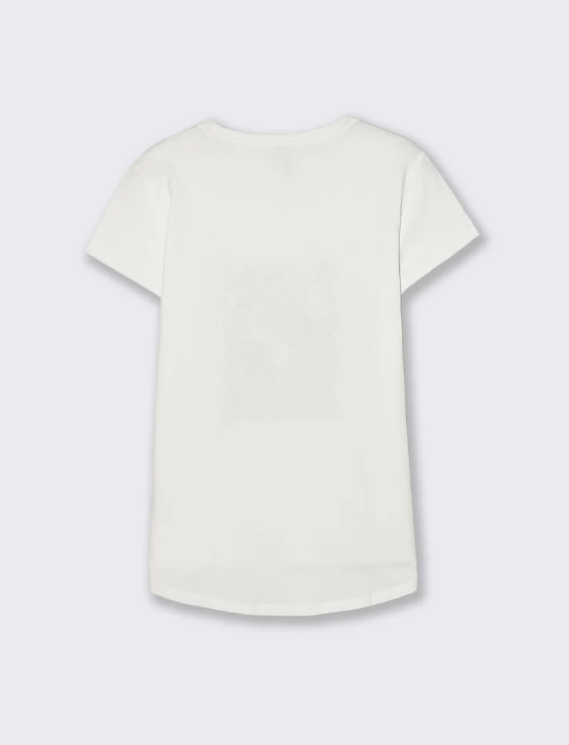 T-Shirt Manica Corta con Stampa Petto - var 2