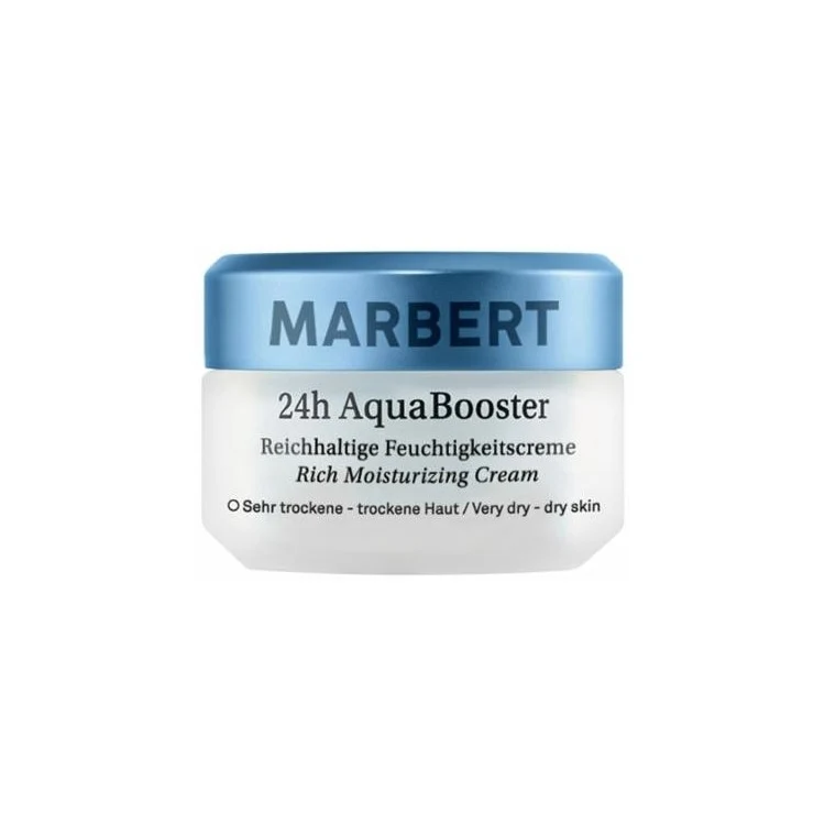 Marbert - 24H AquaBooster - Reichhaltige Feuchtigkeitscreme - Rich Moisturizing Cream - Sehr Trockene - Trockene Haut / Very Dry - Dry Skin