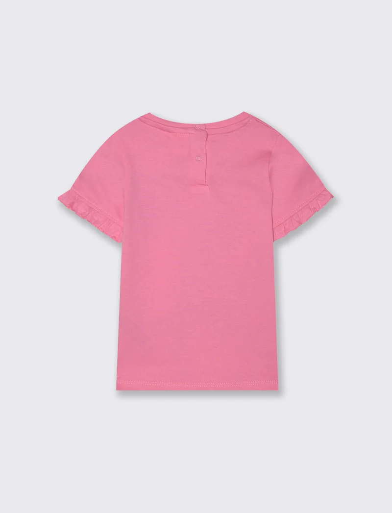 Maglietta Minnie con rouches colorate - Fuxia
