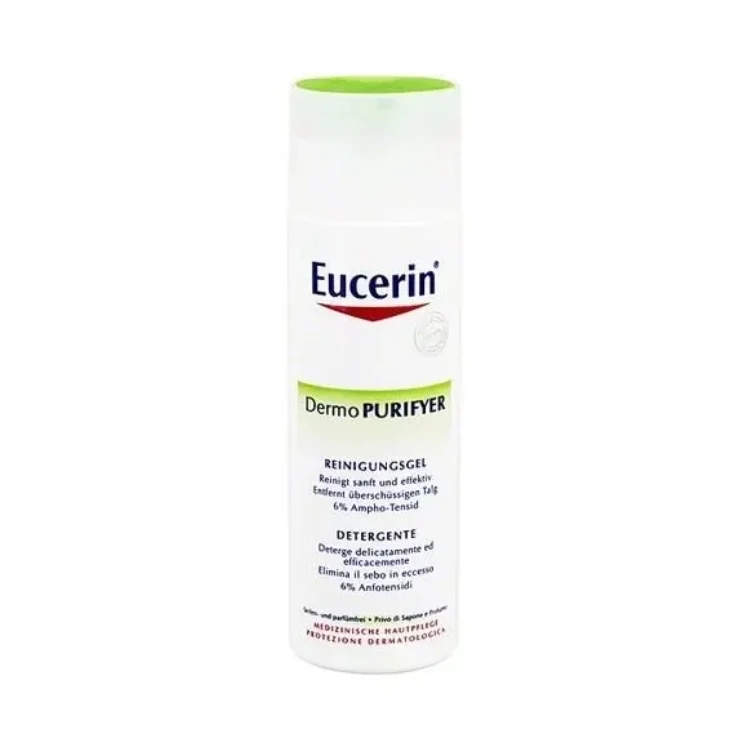 Eucerin - Dermo PURIFYER - Detergente - Deterge Delicatamente Ed Efficentemente - Elimina Il Sebo In Eccesso