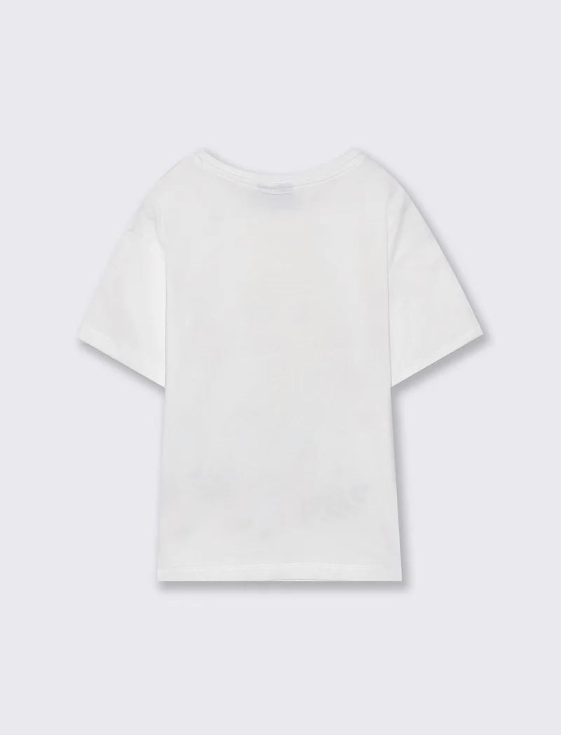 T-shirt Disney Frozen con stampa Elsa - Bianco