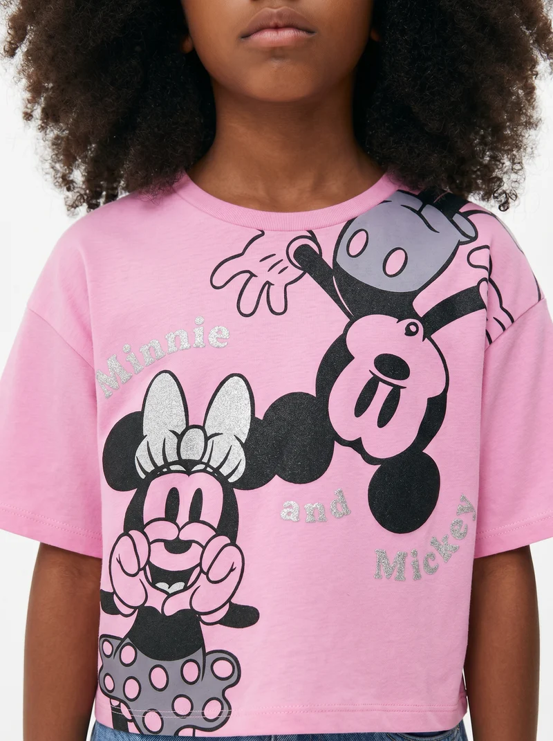T-shirt sportiva Minnie in cotone dinamico - Rosa
