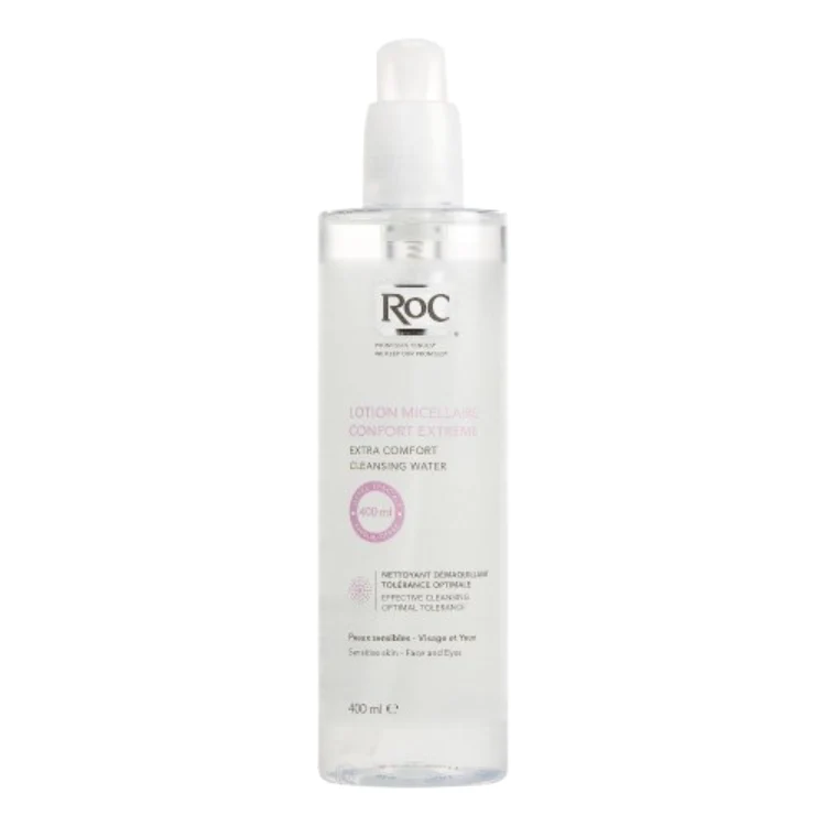 Roc - Lotion Micellaire Confort Extrême - Extra Comfort Cleansing Water - Peaux Sensibles - Visage Et Yeux - Sensitive Skin - Face And Eyes