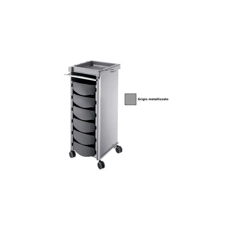 Carrello Compatto grigio metallizzato