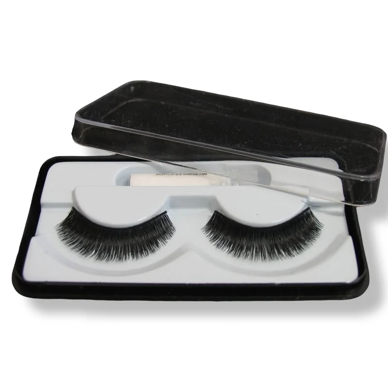 Ciglia vera frangia BD6 black con colla Giussani