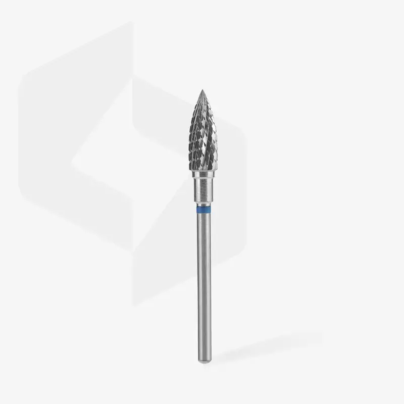 Punta Fresa Forma Fiamma Metallo Duro Blu 13.5 mm Expert Staleks