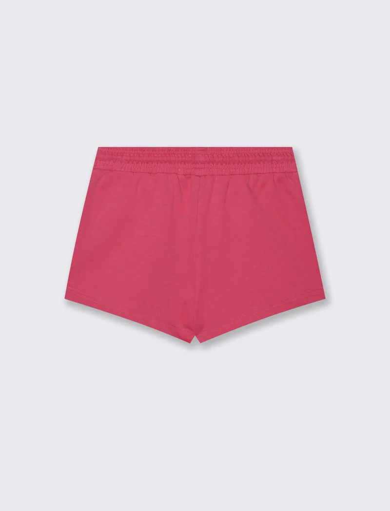 Short estivo in french terry per bambina - Fuxia