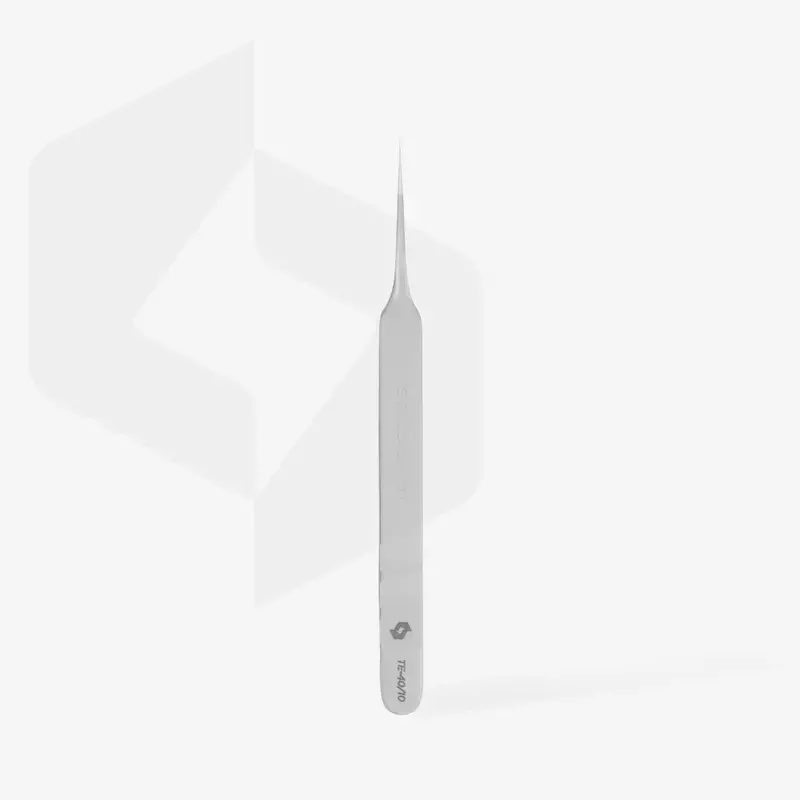 Pinzetta per Estensione Ciglia Dritta Expert 40-10 Staleks Pro