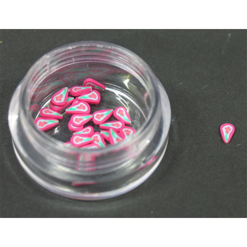 Decoro motivo goccia 3D rosa LP cod. 7056
