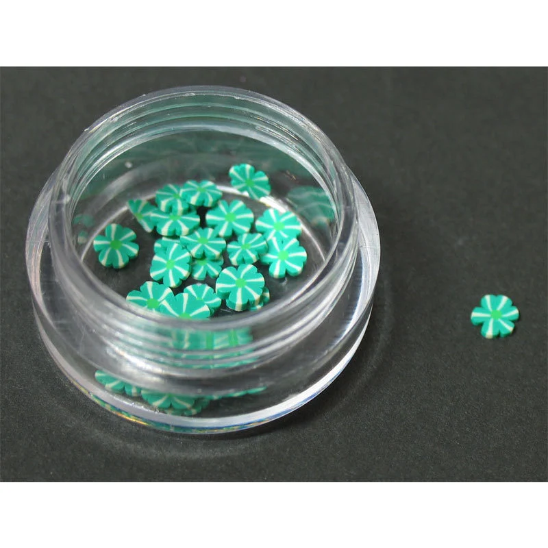 Decoro motivo asterisco 3D verde LP cod. 7042