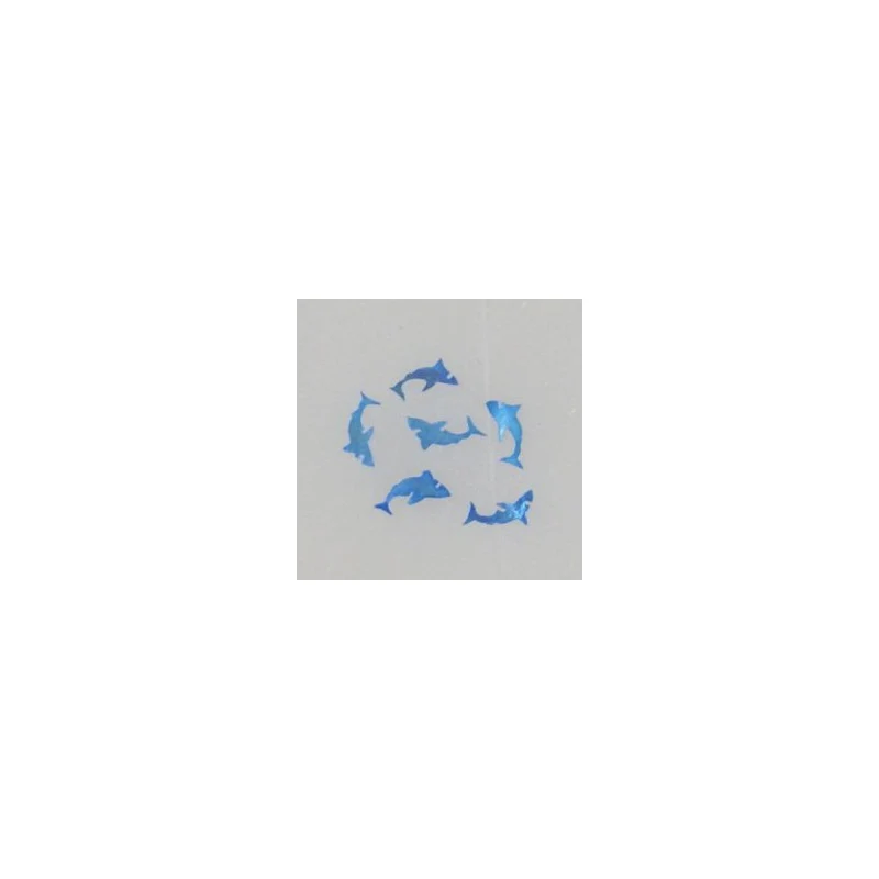 Decoro per unghie squalo madreperla blu LP vasetto