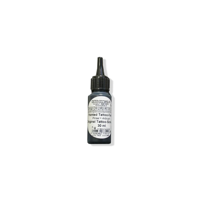 Tattoo Farbe Ink NachtSchwarz Eulenspiegel 30 ml