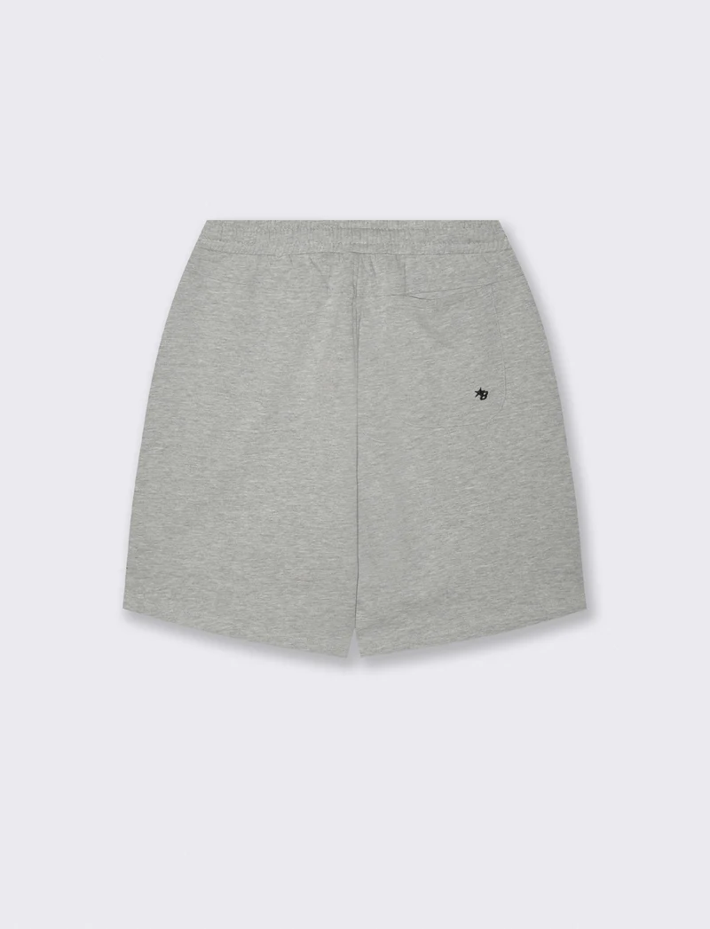 Bermuda Skater in Felpa con Vita Jogger - Grigio mel.