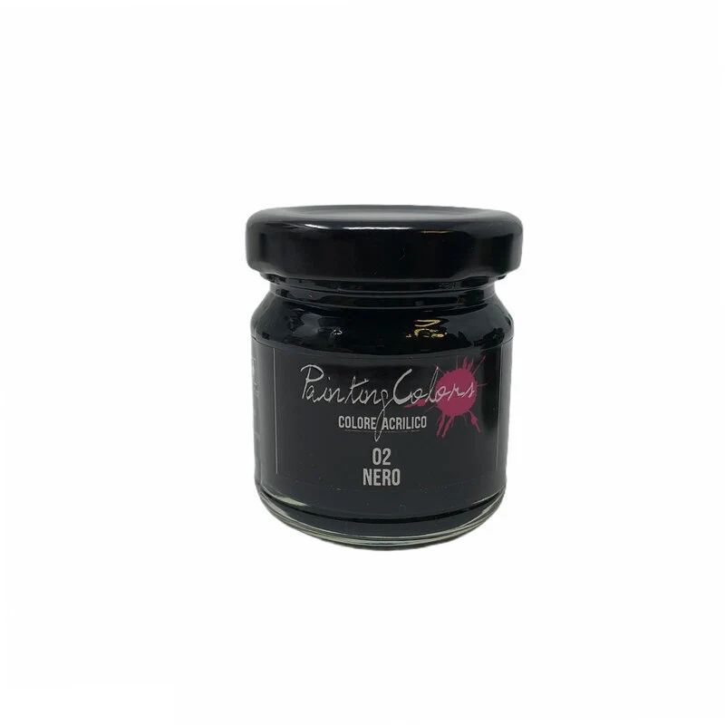 Colore Acrilico Painting Colors 40 ml Nero