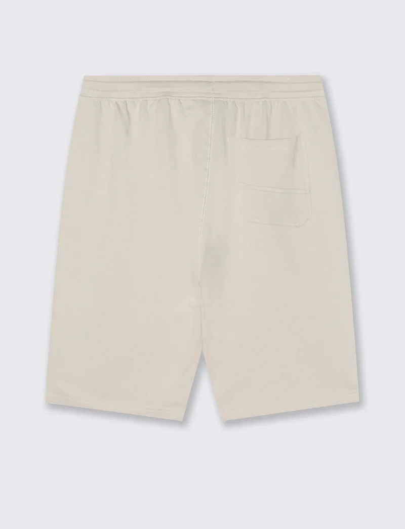 Bermuda in felpa con vita jogger regolabile - Grigio ghiaccio
