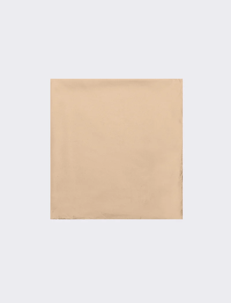 Foulard donna quadrato tinta unita 60 x 60 cm - Beige