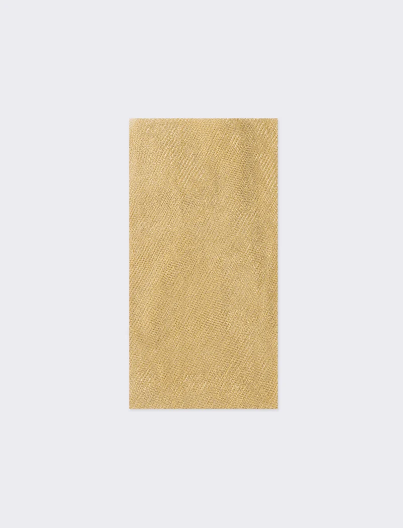 Foulard donna stola plisse effetto metalizzato 70 x 180 cm - Oro