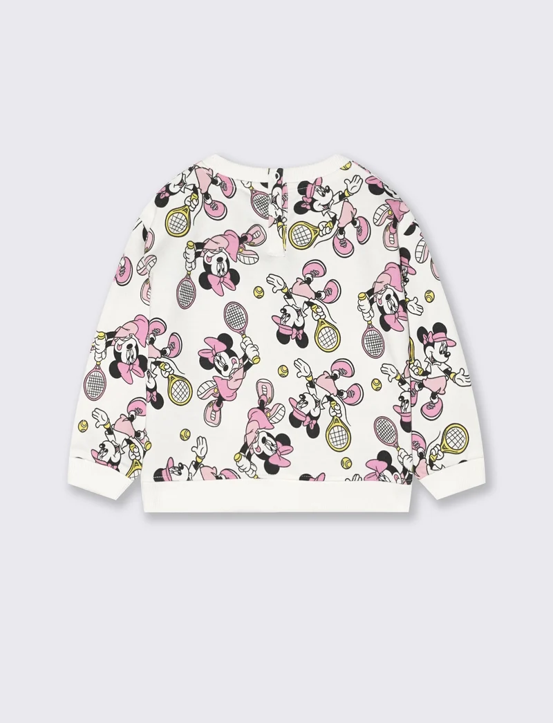 Felpa Minnie girocollo all over tennis - Fantasia
