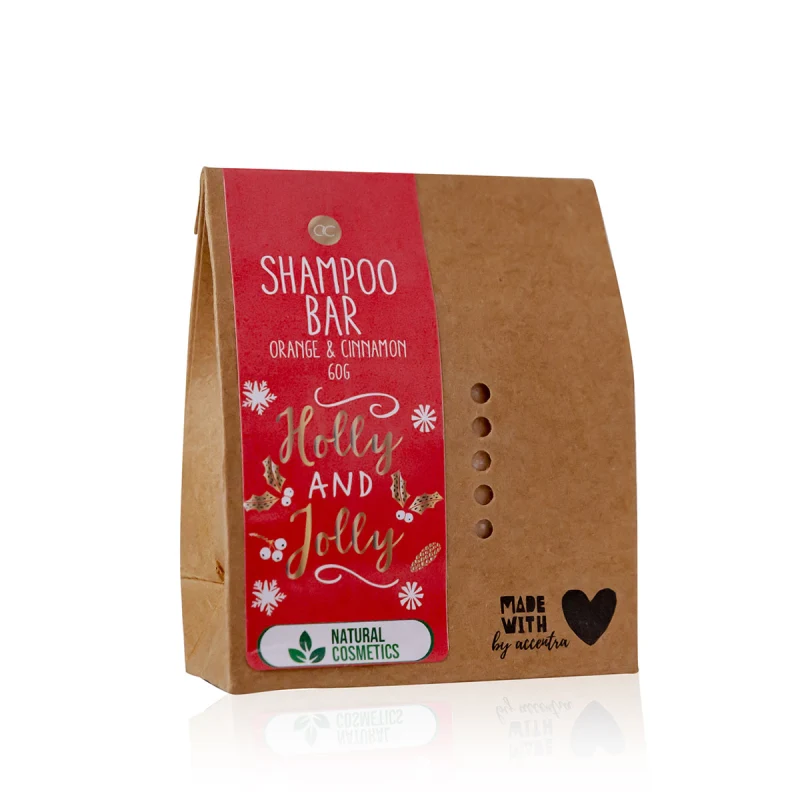 Shampoo Bar Holly and Jolly Aroma Arancio Cannella 60 gr