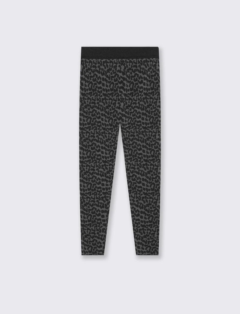 Calze alla caviglia con fantasia leopardata. - Fantasia