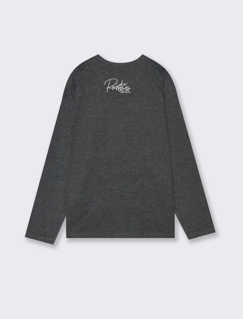 T-shirt in jersey fiammato con stampa. - Nero