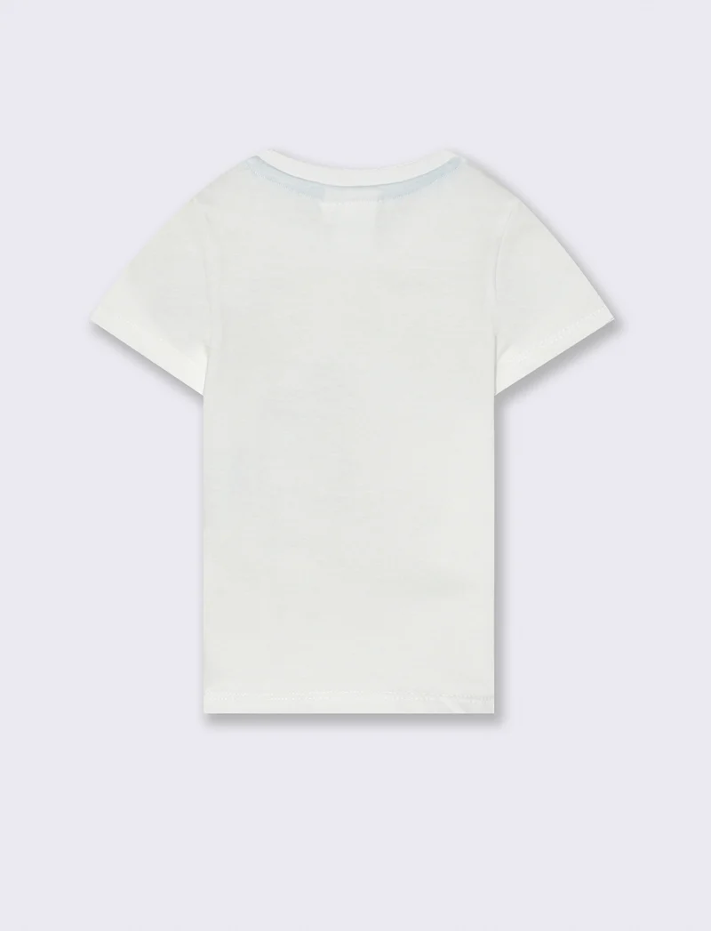 T shirt manica corta Topolino da neonato - Bianco