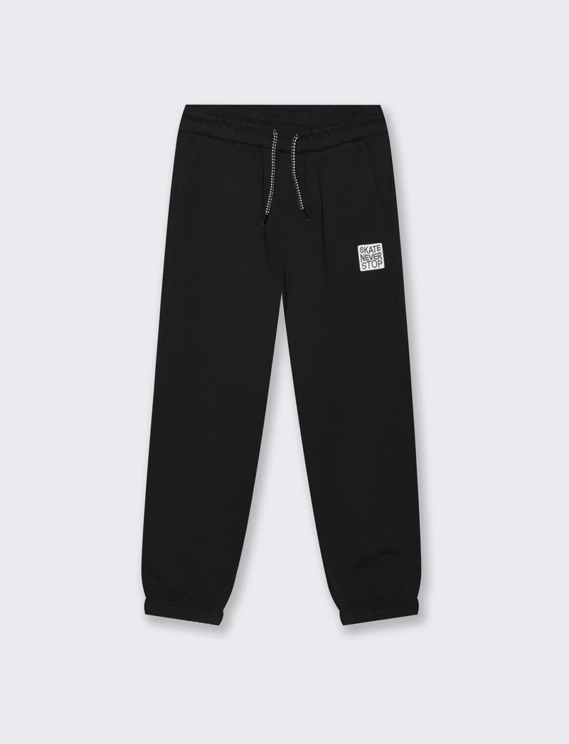 JOGGER in felpa - Nero