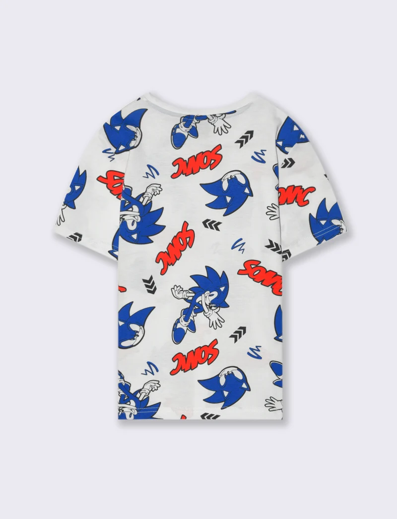 T-shirt con stampa Sonic da bambino - Fantasia