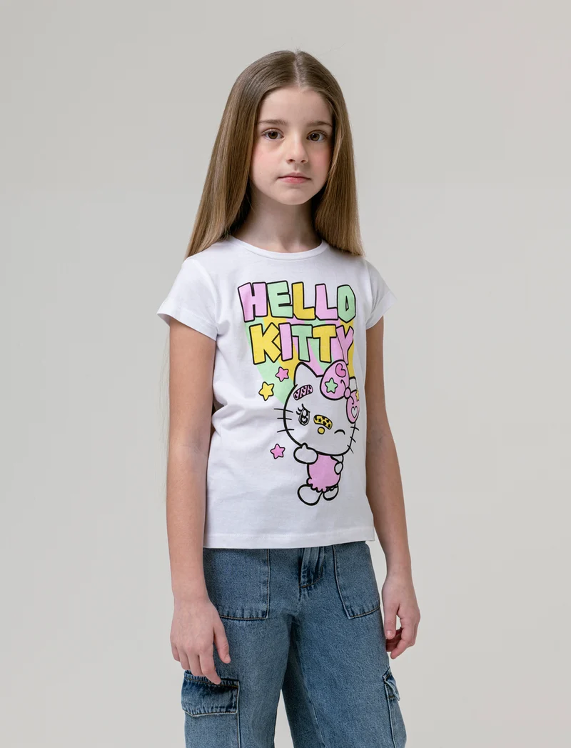 T-shirt Hello Kitty-Kuromi da bambina - Fantasia